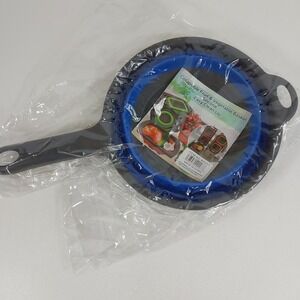 Hand-Held Silicone‎ Collapsible Strainer Colander Flat Storage